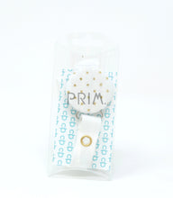 Load image into Gallery viewer, WHITE WITH GOLD DOTS &amp; WHITE RIBBON CLIP
