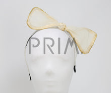 Load image into Gallery viewer, METALLIC TRIM BOW HEADBAND
