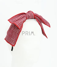 Load image into Gallery viewer, DACEE CHECKERED BOW HEADBAND
