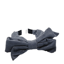 Load image into Gallery viewer, CORDUROY BOW HEADBAND
