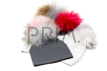 Load image into Gallery viewer, BABY HAT WITH FUR POM POM
