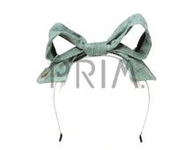 Load image into Gallery viewer, LINEN LOOK WIRE BOW HEADBAND
