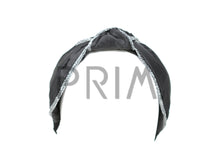 Load image into Gallery viewer, TAFFETA KNOT HEADBAND WITH METALLIC EDGE
