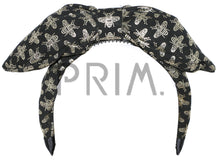 Load image into Gallery viewer, METALLIC BEE PUFFY BOW HEADBAND
