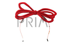 Load image into Gallery viewer, COTTON KNIT TRIPLE WIRE BOW HEADBAND
