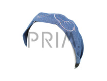 Load image into Gallery viewer, WIDE GLASSES DENIM HEADBAND

