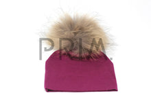 Load image into Gallery viewer, BABY HAT WITH FUR POM POM
