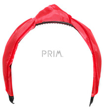 Load image into Gallery viewer, TAFFETA KNOT VELVET EDGE HEADBAND
