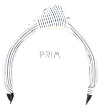 Load image into Gallery viewer, SWEATER STRIPED RIBBED KNOT HEADBAND
