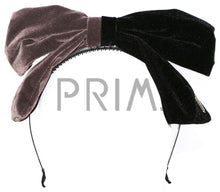 Load image into Gallery viewer, TWO TONE VELVET BOW HEADBAND
