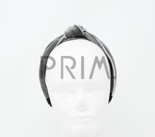 Load image into Gallery viewer, VELVET WITH METALLIC TRIM KNOT HEADBAND
