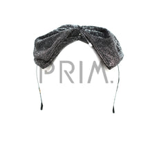 Load image into Gallery viewer, METALLIC CIRCLE CENTER BOW HEADBAND
