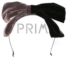 Load image into Gallery viewer, TWO TONE VELVET BOW HEADBAND
