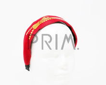 Load image into Gallery viewer, GOLD METALLIC ZIPPER HEADBAND
