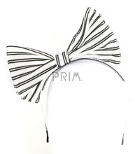Load image into Gallery viewer, VELVET STRIPES BOW HEADBAND
