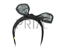Load image into Gallery viewer, METALLIC MESH COVERED WITH TIE HEADBAND
