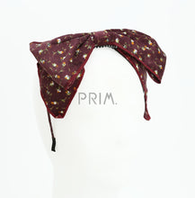 Load image into Gallery viewer, DACEE FLORAL CORDUROY BOW HEADBAND
