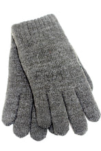 Load image into Gallery viewer, KNIT FUR LINED SOLID GLOVES
